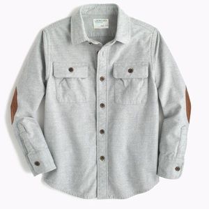 Crew Cuts Everyday Flannel Shirt with Elbow Patches